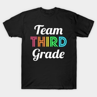 Team 3rd Third Grade Teacher Back to School T-Shirt